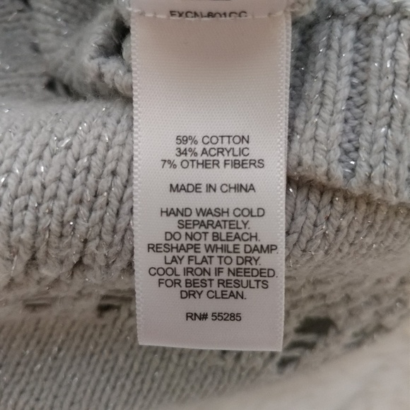 Express grey dolman sleeve sweater - Picture 7 of 8